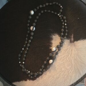 Ugo Cacciatori Sterling And Pearl Neclace